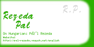 rezeda pal business card